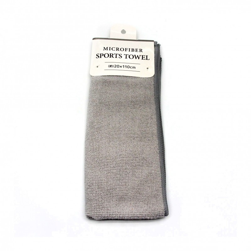 Microfiber Sports Towel Gray 20x110cm